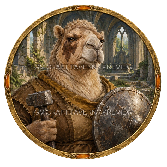 Grom Mossridge - Paladin top-down token preview