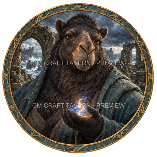 Besha Duskford - Sorcerer top-down token preview