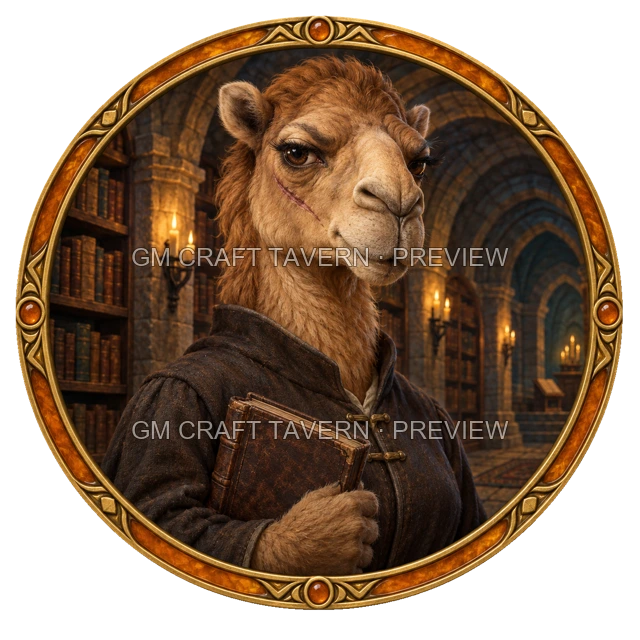 Grom Ironwell - Warlock top-down token preview