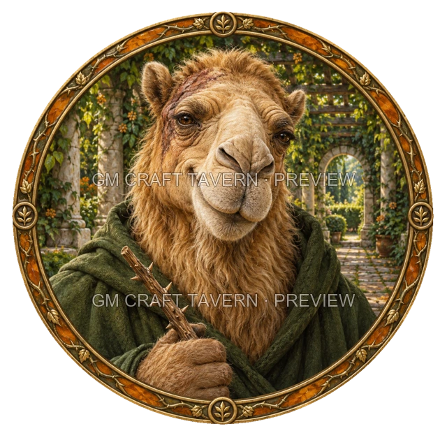 Varka Ironwell - Warlock top-down token preview