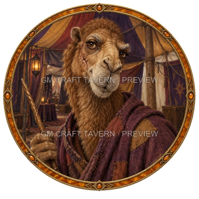 Morga Ironwell - Wizard top-down token preview