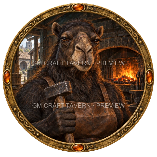Grom Westmere - Blacksmith top-down token preview