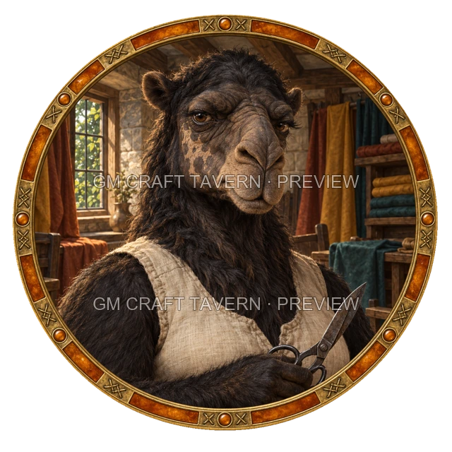 Durg Oakbend - Craftsperson top-down token preview