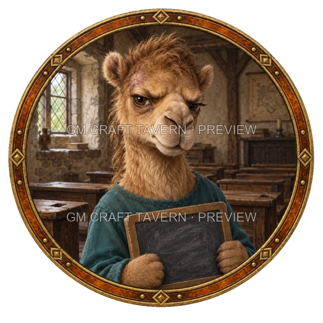 Grom Deepgrove - Villager top-down token preview