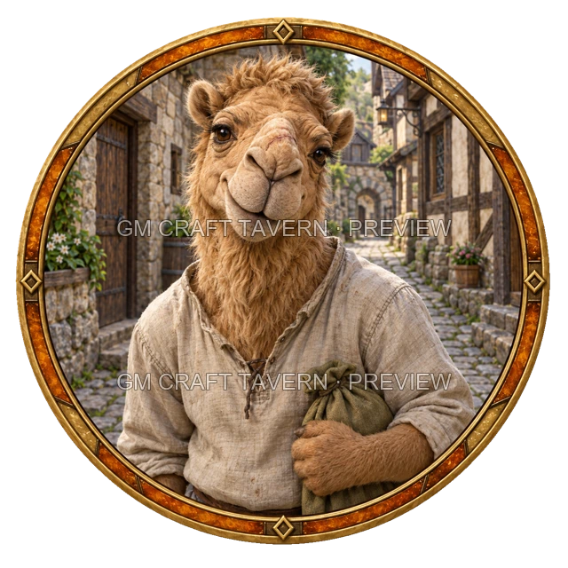 Varka Deepgrove - Villager top-down token preview