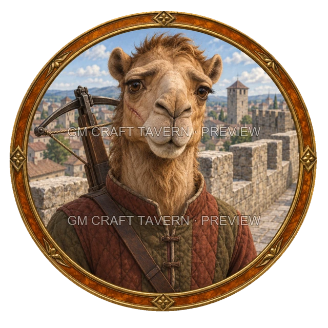 Besha Redcliff - Fighter top-down token preview