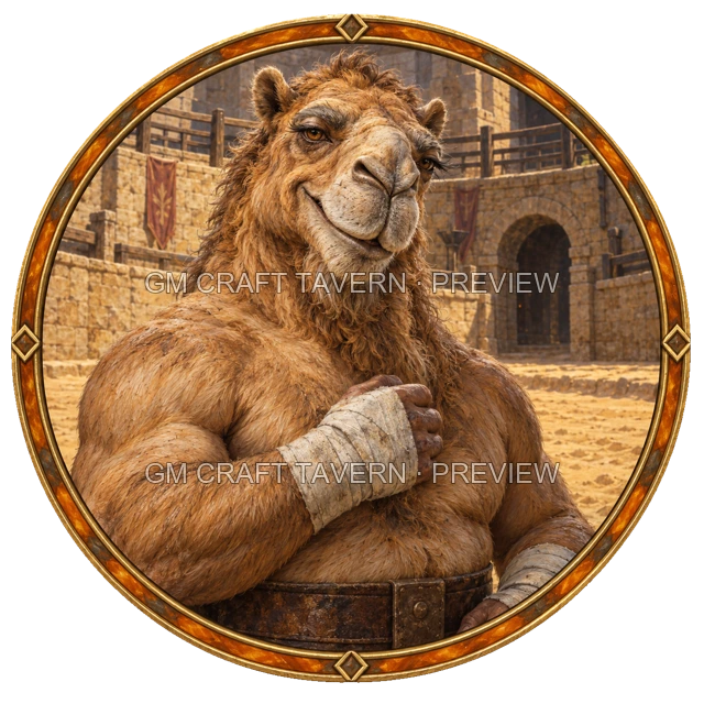 Morga Redcliff - Fighter top-down token preview