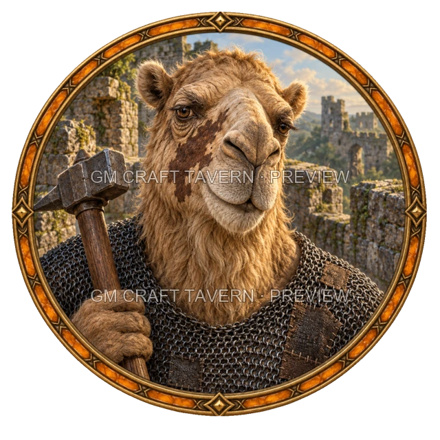 Morga Clearwell - Fighter top-down token preview