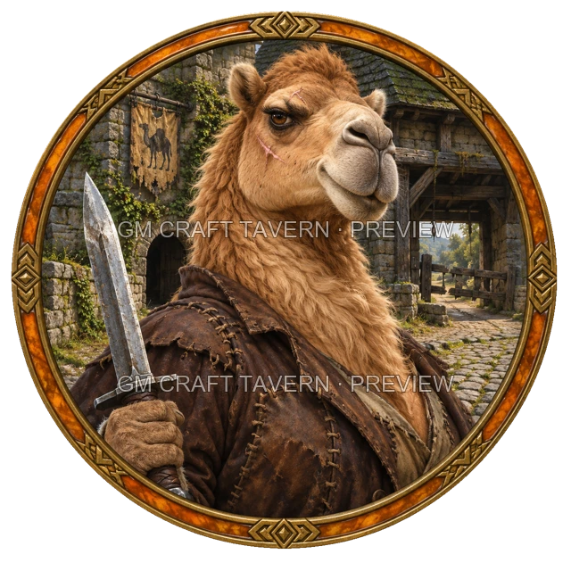 Bandit Captain top-down token preview
