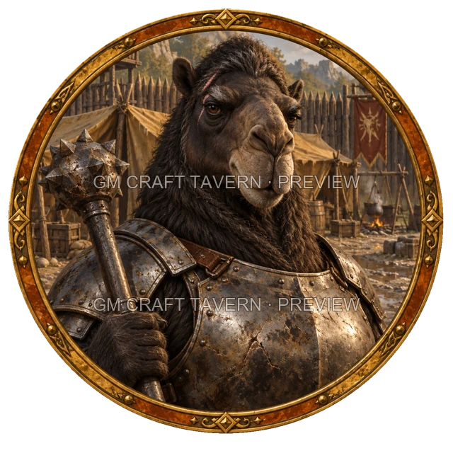 Brutal Mercenary top-down token preview