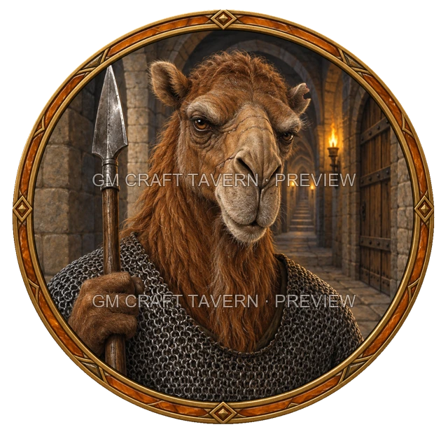 Enemy Spearman top-down token preview