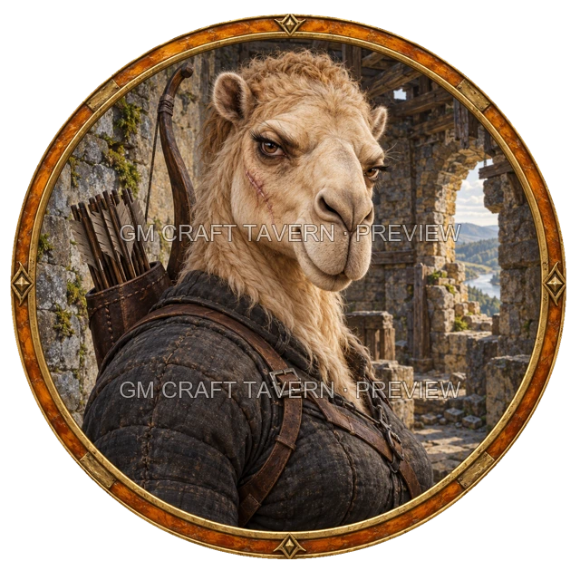 Enemy Archer top-down token preview