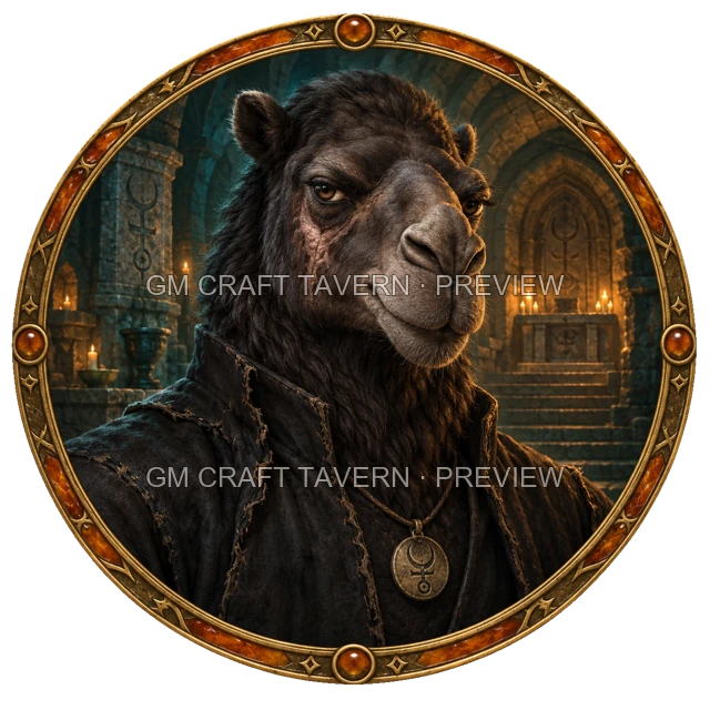 Dark Warlock top-down token preview