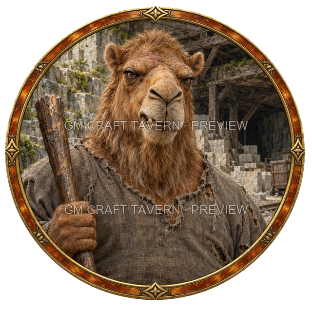 Prison Escapee top-down token preview