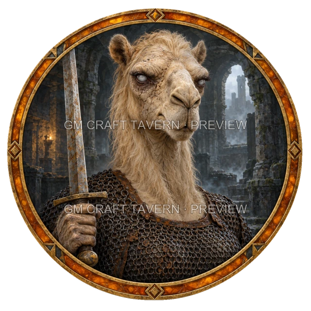 Undead Soldier top-down token preview