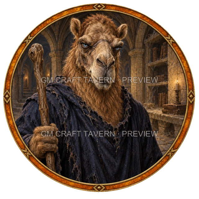 Undead Mage top-down token preview