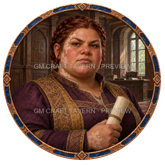 Borin Oakbend - aperçu de token de noble vu du dessus