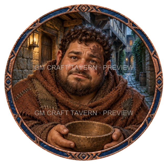 Maela Hillward - Paria, aperçu de token vu du dessus