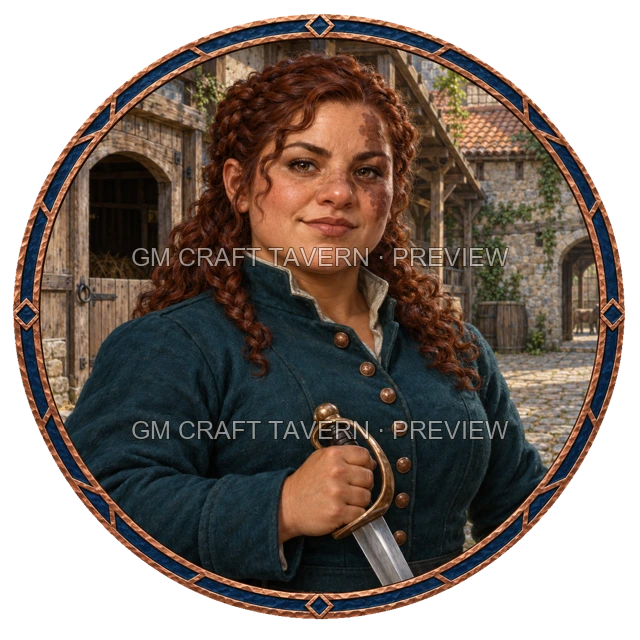 Borin Clearwell - Combattant, aperçu de token vu du dessus