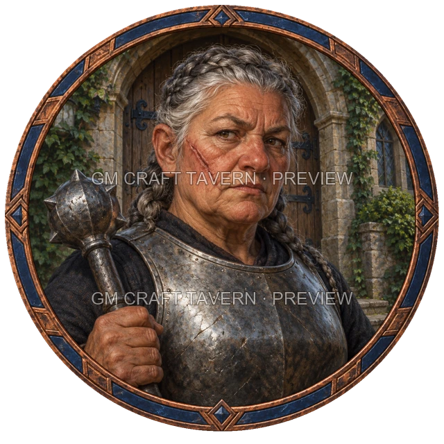 Durin Clearwell - Combattant, aperçu de token vu du dessus