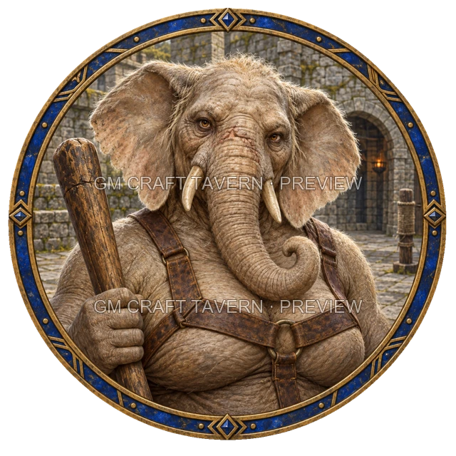 Urdan Stonebrook - Barbarian top-down token preview