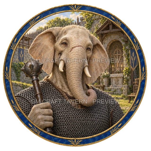 Varka Reedvale - Cleric top-down token preview
