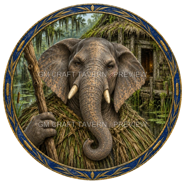 Durg Reedvale - Druid top-down token preview