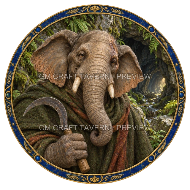 Morga Reedvale - Druid top-down token preview