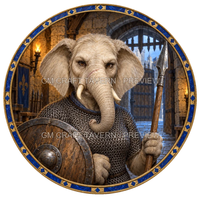 Free Elephantfolk Character Tokens product preview 3