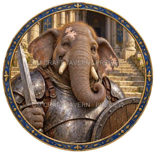 Varka Mossridge - Paladin top-down token preview
