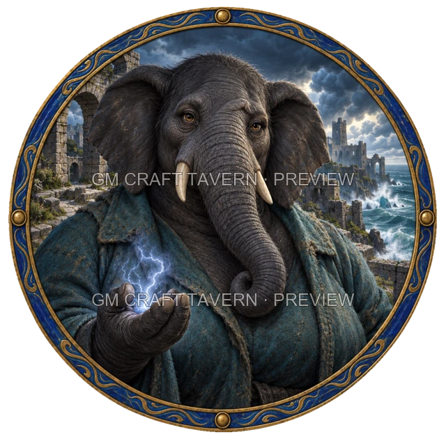 Besha Duskford - Sorcerer top-down token preview