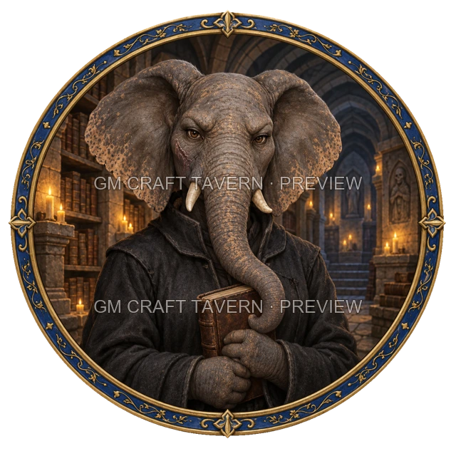 Grom Ironwell - Warlock top-down token preview
