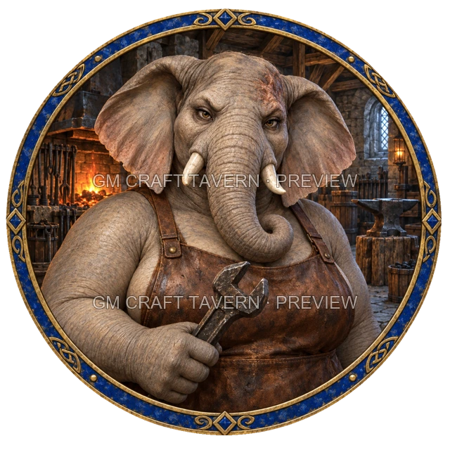 Grom Birchhaven - Artificer top-down token preview