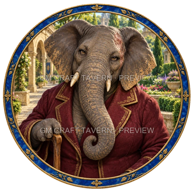 Urdan Oakbend - Noble top-down token preview