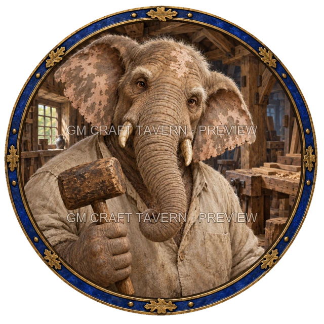 Morga Oakbend - Craftsperson top-down token preview