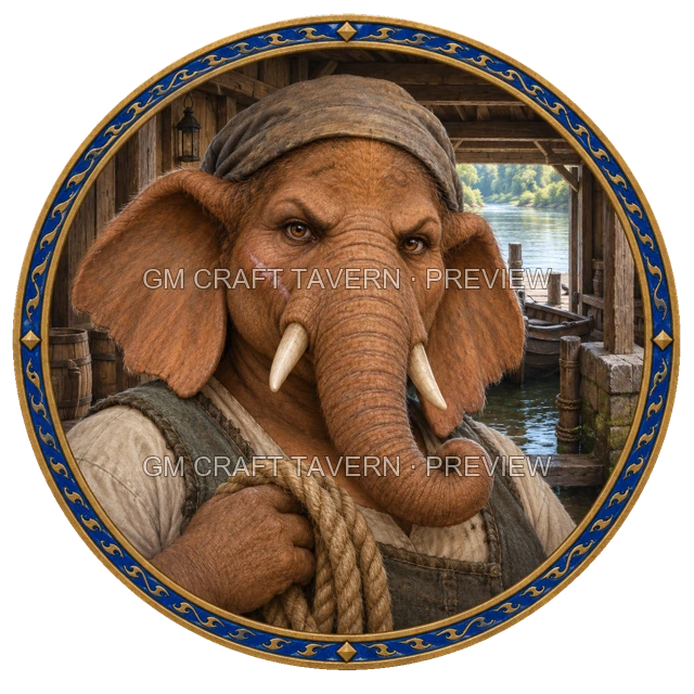 Free Elephantfolk Character Tokens product preview 7