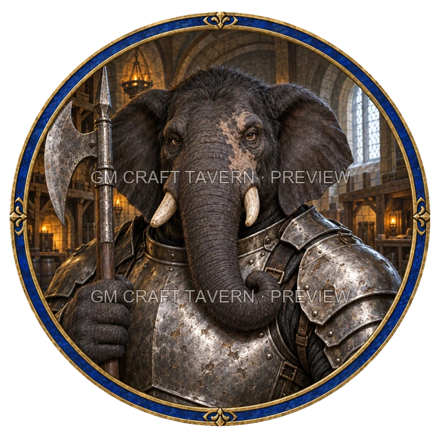 Varka Redcliff - Fighter top-down token preview