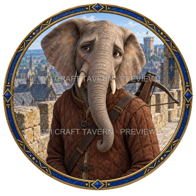 Besha Redcliff - Fighter top-down token preview