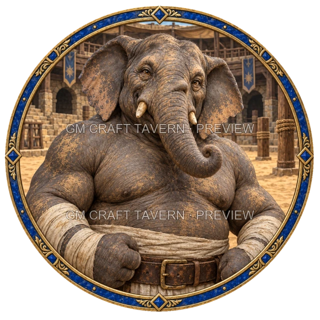 Morga Redcliff - Fighter top-down token preview