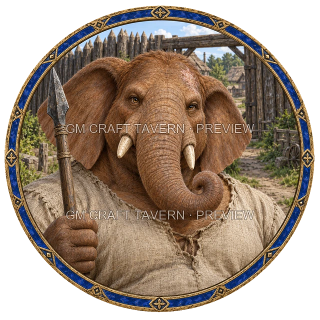 Besha Clearwell - Fighter top-down token preview