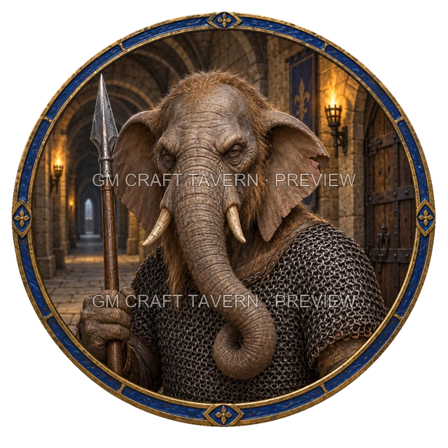 Enemy Spearman top-down token preview