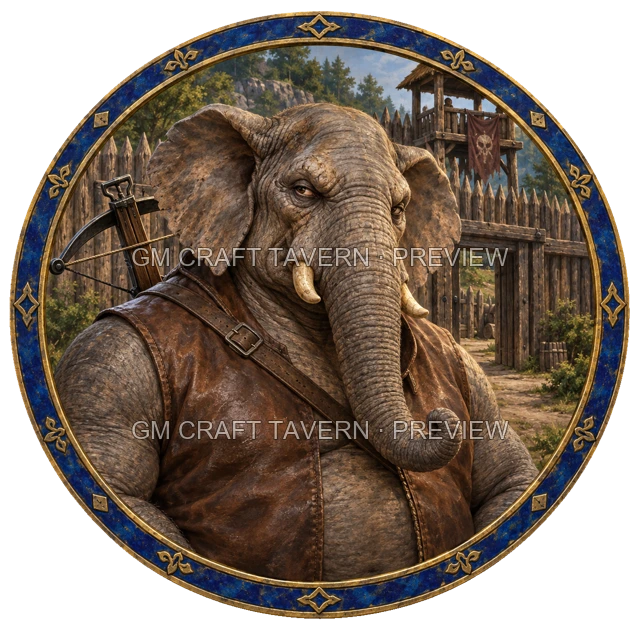 Enemy Crossbowman top-down token preview