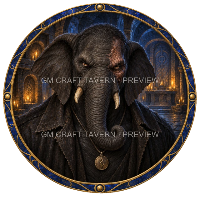 Dark Warlock top-down token preview