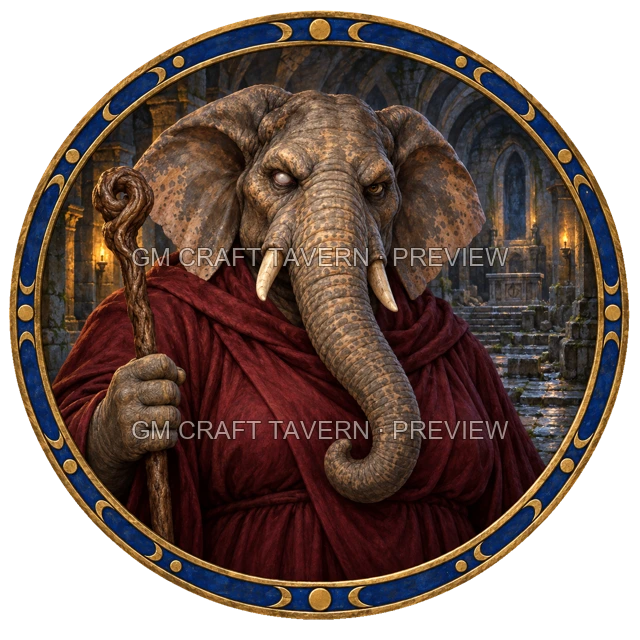 Cult Priest top-down token preview