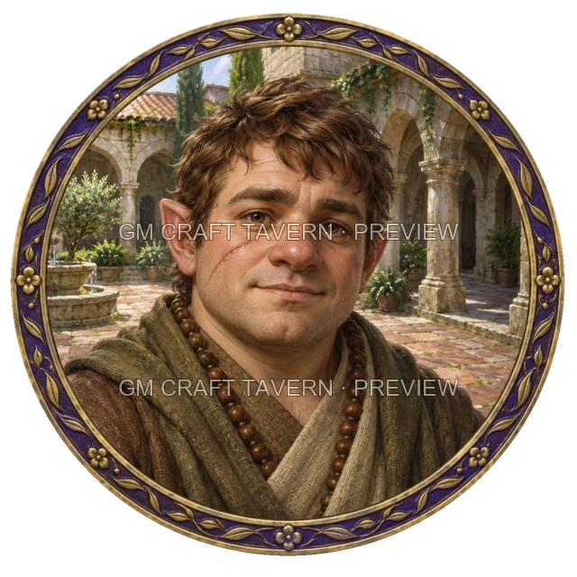 Aperçu du token vu du dessus de Besha Ashfield - Moine
