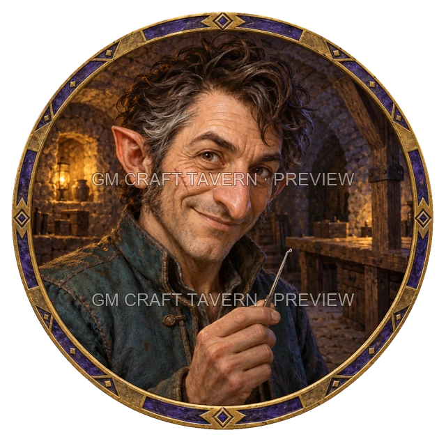 Aperçu du token vu du dessus de Varka Duskford - Roublard