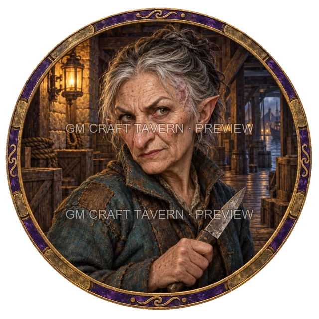 Aperçu du token vu du dessus de Urdan Duskford - Roublard