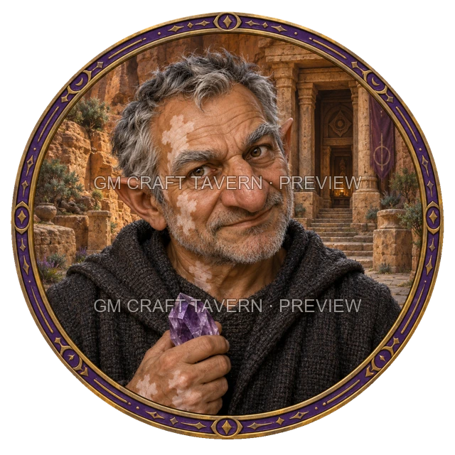 Aperçu du token vu du dessus de Morga Duskford - Ensorceleur