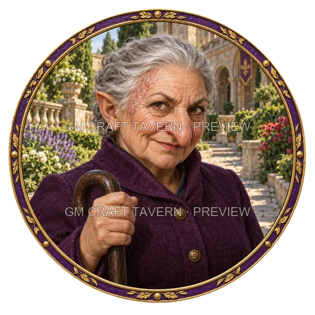 Urdan Oakbend - aperçu de token de noble vu du dessus