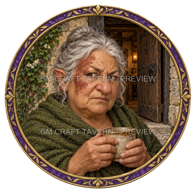 Urdan Deepgrove - aperçu de token de villageois vu du dessus